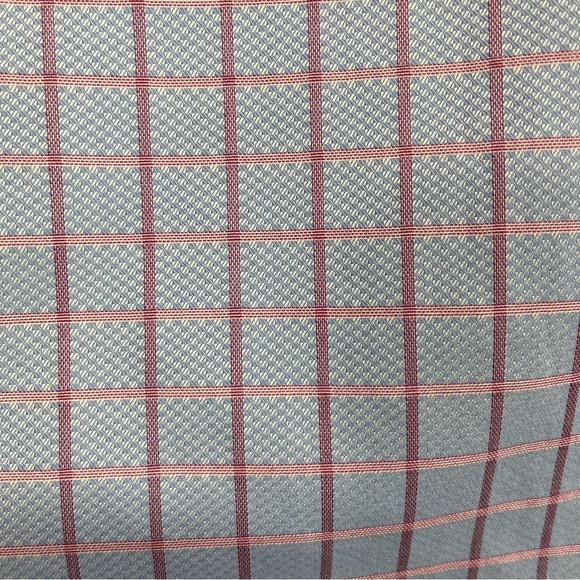 Pronto Uomo Blue Plaid Non Iron Button Long Sleeve Dress Shirt - Picture 7 of 9